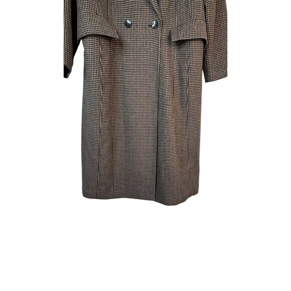 ZARA Medium Tailored Houndstooth Wool Coat - Picture 9 of 15